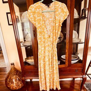 Yellow Wrap Dress
